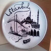 İstanbul Temalı Tabak Boyama 3